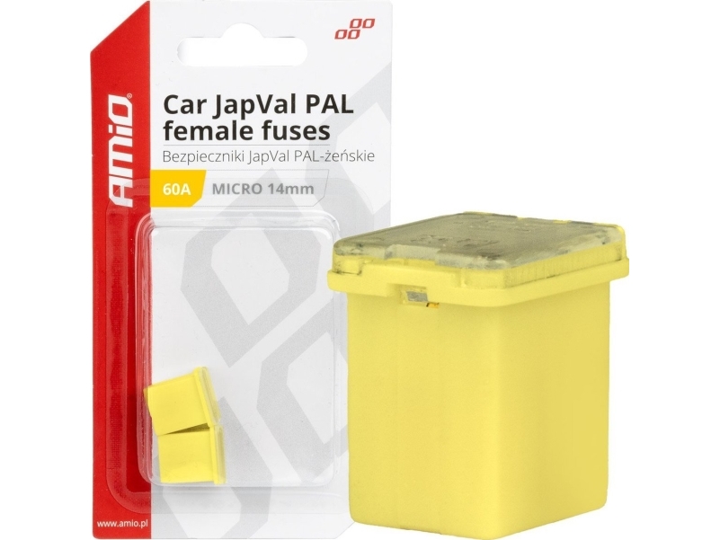 AMiO Sikringer bil japval pal female 2 stk 60a amio-03456