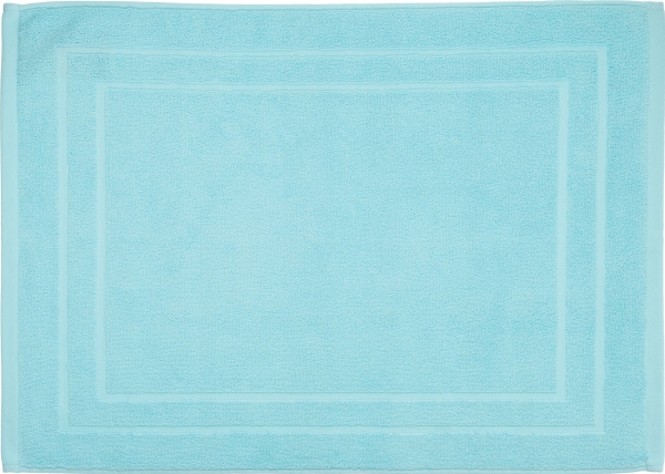 Atmosphera puuvillainen kylpyhuonematto, 50 x 70 cm, väri turkoosi