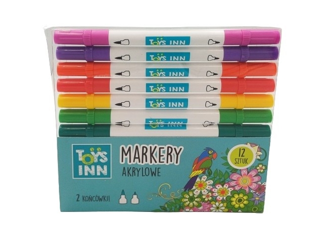 Stnux Acrylic Markers Zwei Spitzen 12 Stück