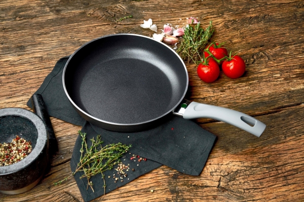 Ballarini 75003-052-0, Rund, Allzweckpfanne, Schwarz, 160 °C, Aluminium, Thermo-Punkt