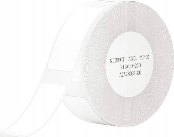 Niimbot Thermoetiketten T-Aufkleber 15X30mm 210 Stück (Weiß)