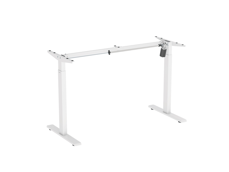 Logilink Sit-Stand Desk Frame, Single Motor, Easy-Use Controller, White