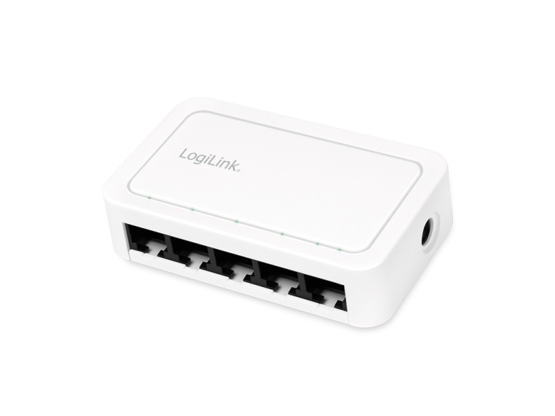 Logilink Switch 5 Port Gb Ethernet 5X10/100/1000 Rj45 Desktop Weiß - Switch - 5-Port