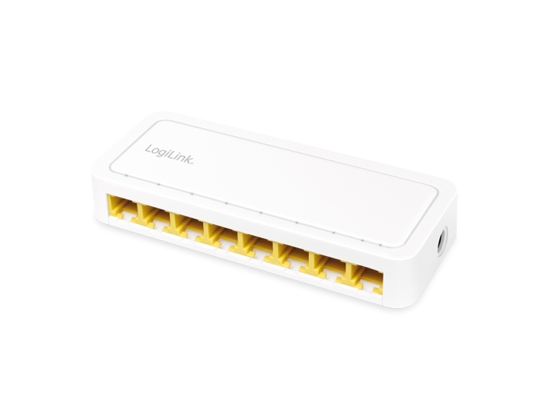 Logilink Switch 8 Port Gb Ethernet 8X10/100/1000 Rj45 Desktop Weiß - Switch - 8-Port