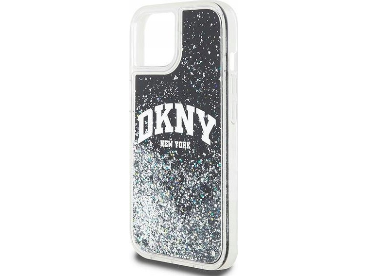 Dkny Liquid Glitter Big Logo - Hülle Für Iphone 12 / Iphone 12 Pro (Schwarz)
