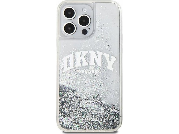 Dkny Tasche Für Iphone 15 Pro Dkhcp15llbnaet (Dkny Hc Liquid Glitters W/Arch Logo) Weiß