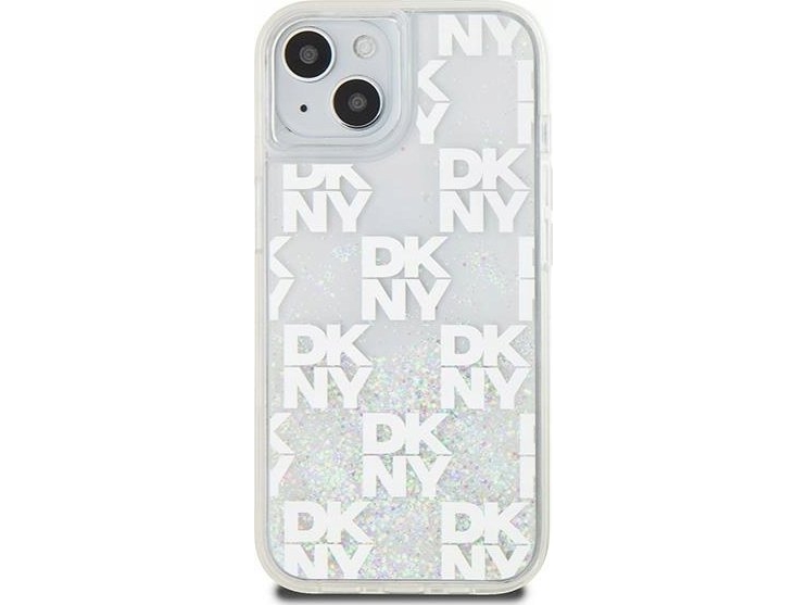 Dkny Dkny Liquid Glitter Multilogo - Hülle Iphone 15 / 14 / 13 (Biały)