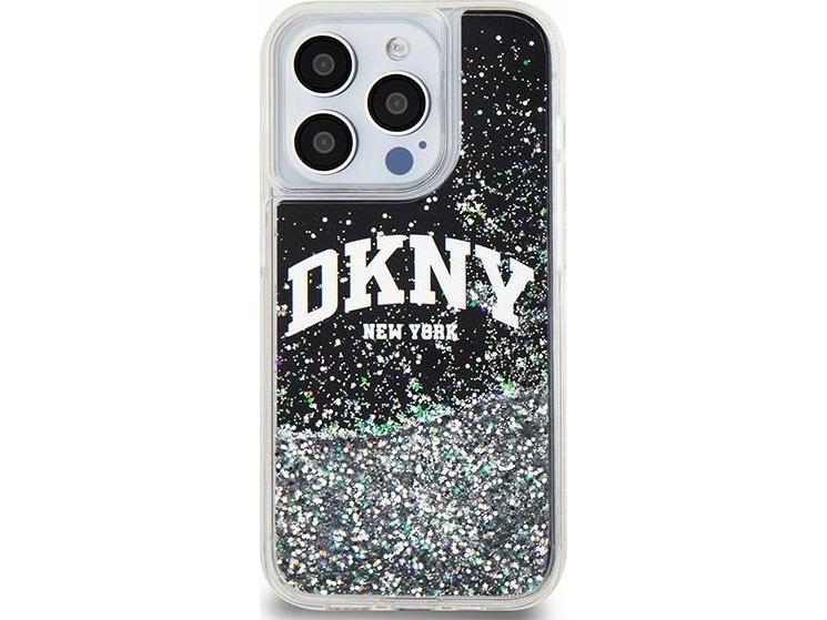 Etui Dkny Liquid Glitter Big Logo Na Iphone 14 Pro - Sort