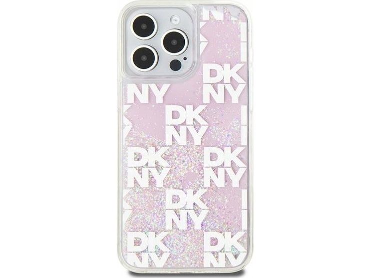 Dkny Dkny Liquid Glitter Multilogo - Etui Iphone 15 Pro Max (Różowy)
