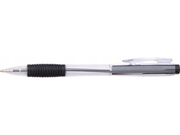 Office Products Automatisk Kuglepen 0,7 Mm Med Hætte, Sort