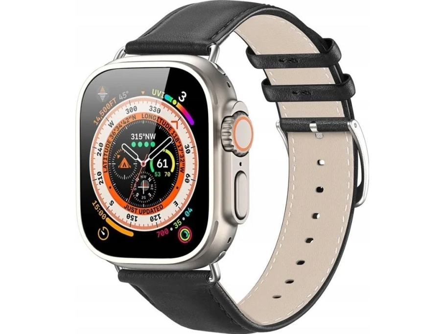 Dux Ducis Dux Ducis Ys Læderrem Til Apple Watch 38 / 40 / 41 Mm Sort