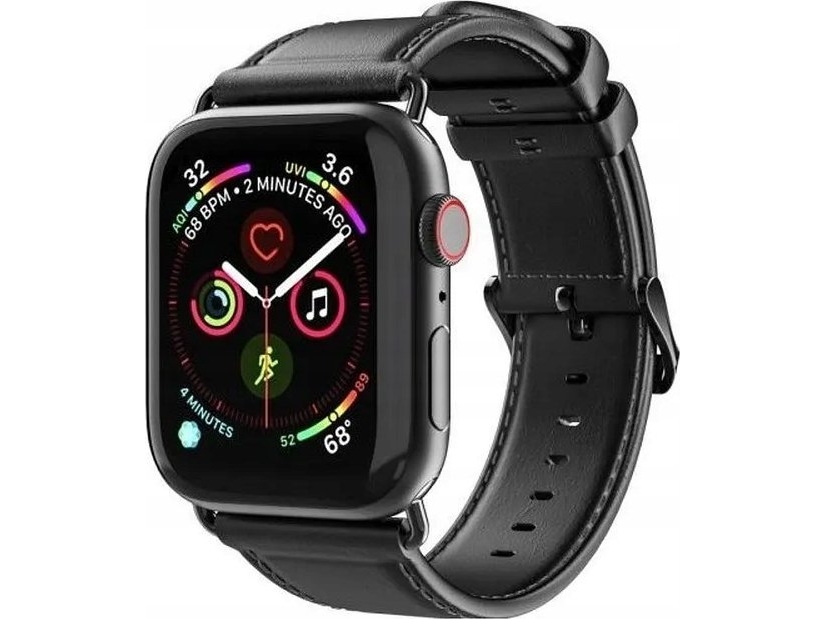 Dux Ducis Dux Ducis Ya Læderrem Til Apple Watch 38 / 40 / 41 Mm Sort