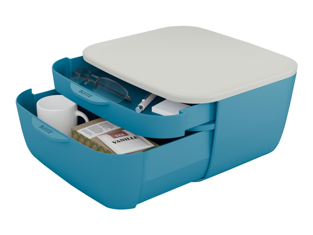 Leitz Cosy - Lådskåp - 2 lådor - lugn blå | Möbler - Förvaringsmöbler - Hängmappssystem | GameStuff