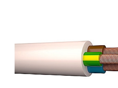 Kabel för downlight H05V2V2-F - 3G1,5 Vit R100 - (100 meter) | Installationskablar | GameStuff