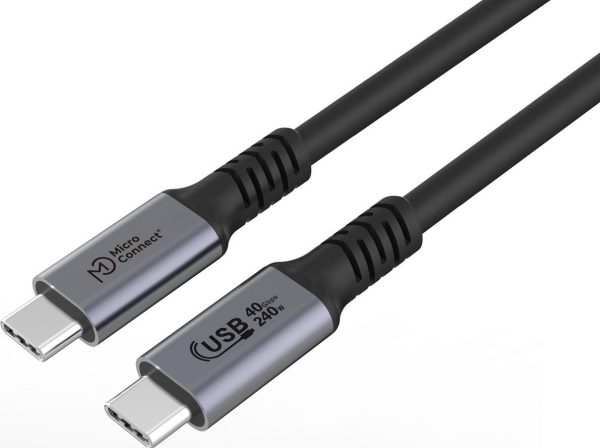 Usb Microconnect Usb-C Til Usb-C Kabel 1,5 M, Sort (Premium Usb4)