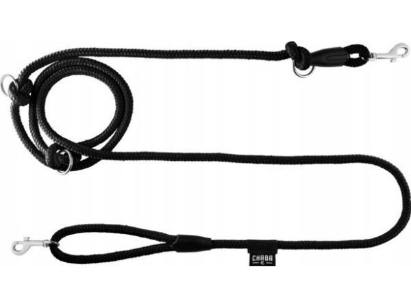 Chaba Chaba Verstellbare Seil-Leine - 6Mm X 138/260Cm Schwarz