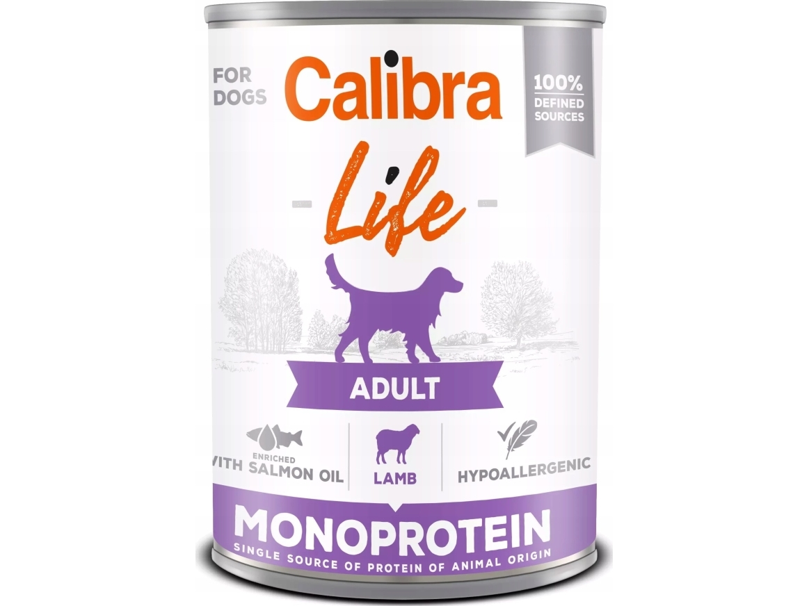 CALIBRA Life Adult Monoprotein Lamb - koiran märkäruoka - 400g