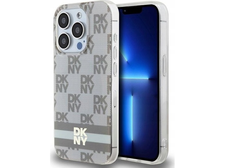 Dkny Dkhmp13xhcptse Iphone 13 Pro Max 6.7" Beige Hardcase Iml Ternet Mono & Trykte Striber Magsafe