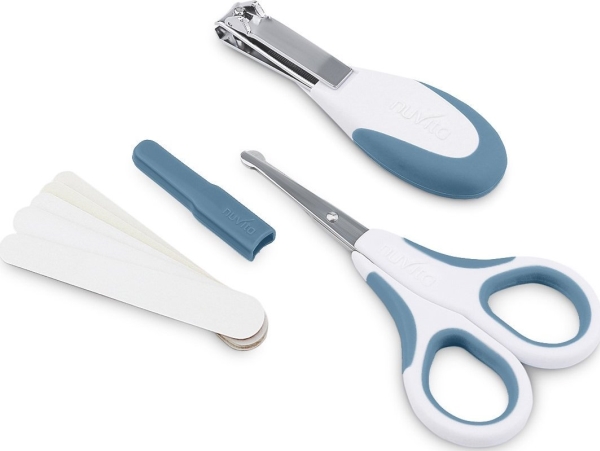 Nuvita Nuvita, kosmetisk nagelkonst: sax, klippare och 5 filer, Powder Blue | Smink - Naglar - Konstgjorda naglar | GameStuff