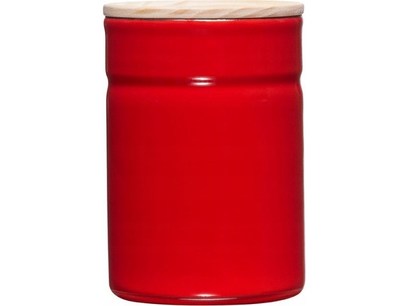 Riess køkkenbeholder med trælåg 0,5 l Fresh Tomato