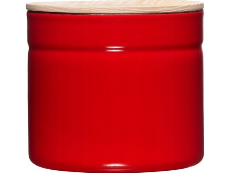 Riess RIESS - Køkkenbeholder med trælåg 1,3l Frisk tomat
