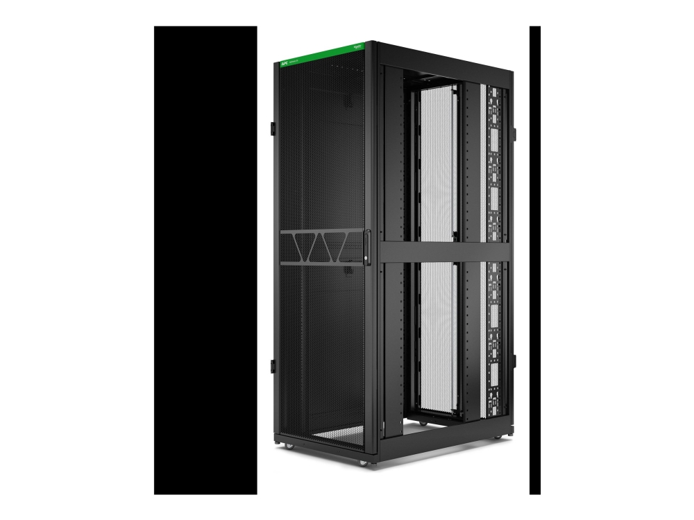 APC NetShelter SX Gen 2 - Rack kabinet - 1991 H x 750W x 1070D mm, med Sides - gulvstående - sort - 42U - 19 - TAA-kompatibel - for P/N: SMT1000RM1U, SMT750RM1U, SRTL10KRM4UT, SRTL5KRM2UI-HW, SRTL5KRM2UT-HW, SRTL8KRM4UT