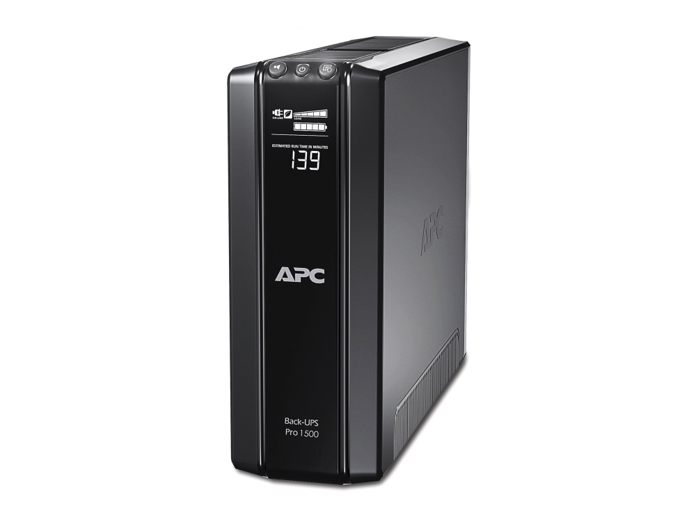 APC Back-UPS Pro 1500 - UPS - AC 230 V - 865 Watt - 1500 VA - RS-232, USB - output-stikforbindelser: 10 - sort