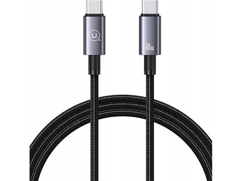 Usams Kabel Usb-C Zu Usb-C 60W 1.2M Schnelles Laden Schmutz Sj661usb01 (Us-Sj661)