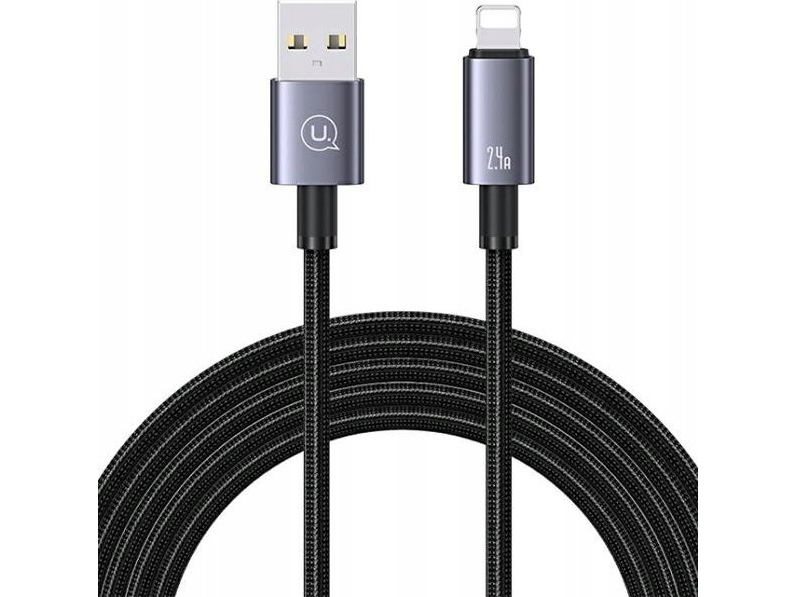 Usams Kabel Usb Zu Lightning 2.4A 1.2M Schnelles Laden Schmutz Sj667usb01 (Us-Sj667)