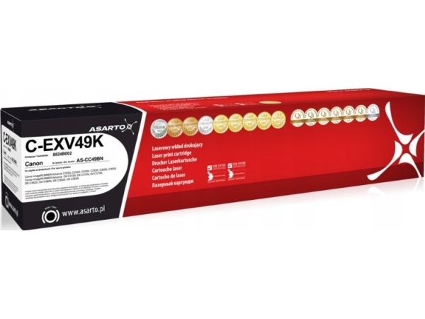 Asarto Toner Für Canon C-Exv49k | 8524B002 | 36000 Seiten | Schwarz