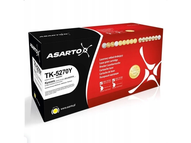 Toner Asarto Toner Til Kyocera Tk5270y | Tk-5270Y | 6000 P. | Gul