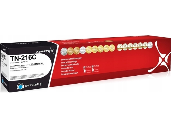 Tonerkartusche Asarto Toner Für Konica-Minolta Tn-216C | A11g451 | 26000 S. | Cyan