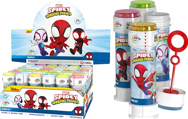 Artyk *****Bańki mydlane 60ml Spidey 36/disp 008327 | Trädgården - Trädgårdsredskap - Barnredskap | GameStuff