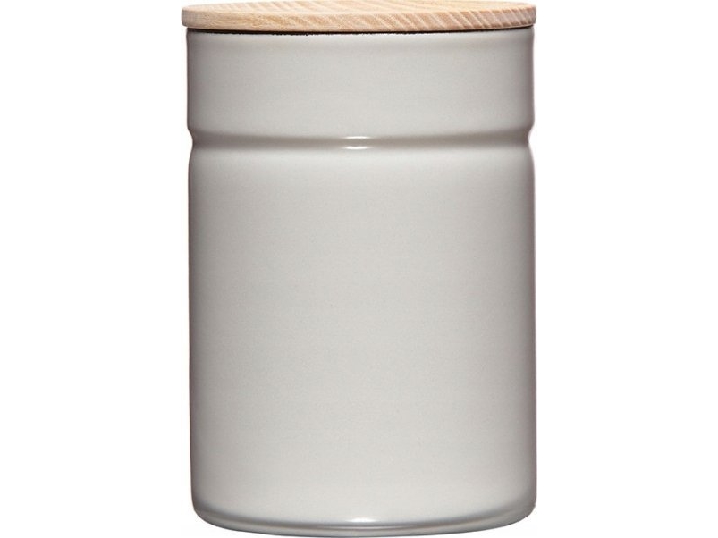 Riess RIESS - Keittiöastia puukannella 0,5l vaaleanharmaa