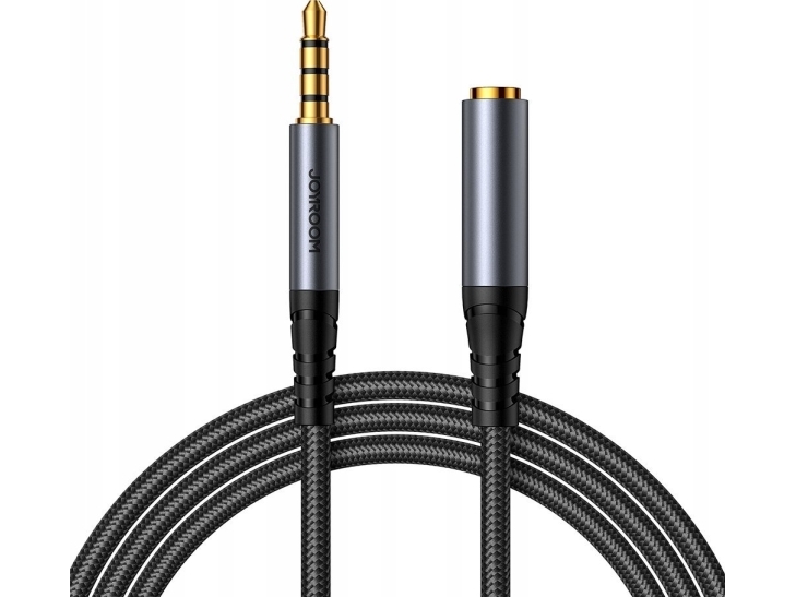 Joyroom Lydkabel Sy-A09 Mini Jack 3,5 Mm Hun Til Aux Mini Jack 3,5 Mm Han 1,2 M Sort