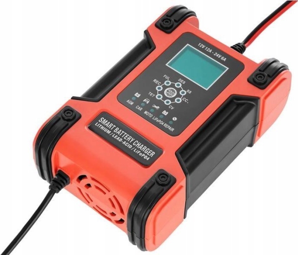 Azo Digitales Netzladegerät Für Bc-12 12A (230V/12V) 6A (230V/24V) Agm / Lifepo4 / Gel Batterien