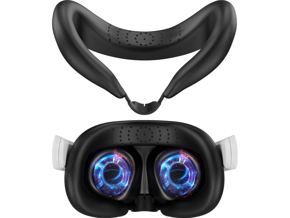 JYS Shield silikone beskyttelseshætte etui til Vr-briller Meta Quest 3 / Mq15