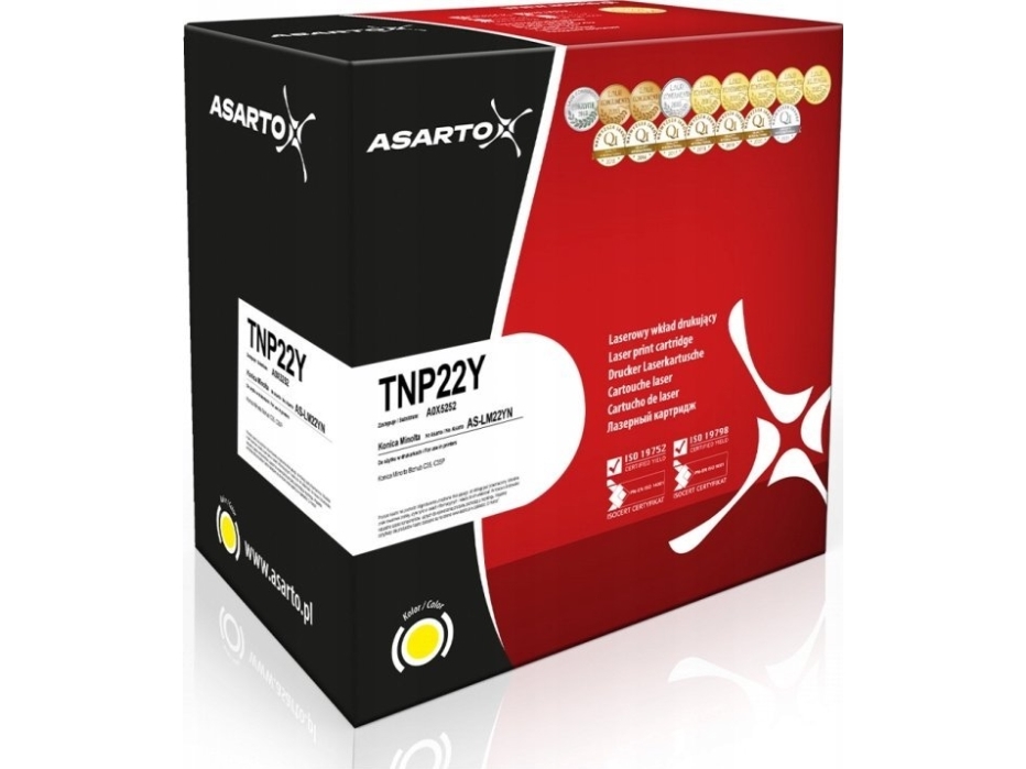 Asarto Toner Für Konica-Minolta Tnp22y | A0x5252 | 6000 Seiten | Gelb