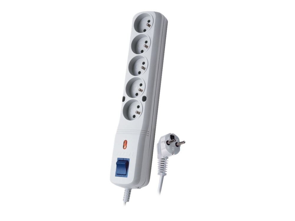 Lestar Lf-530Wa 5+ 3L G-A K.Sz - Strømstødsbeskytter - Ac 230 V - 2300 Watt - Output-Stikforbindelser: 5 - 5 M Ledning