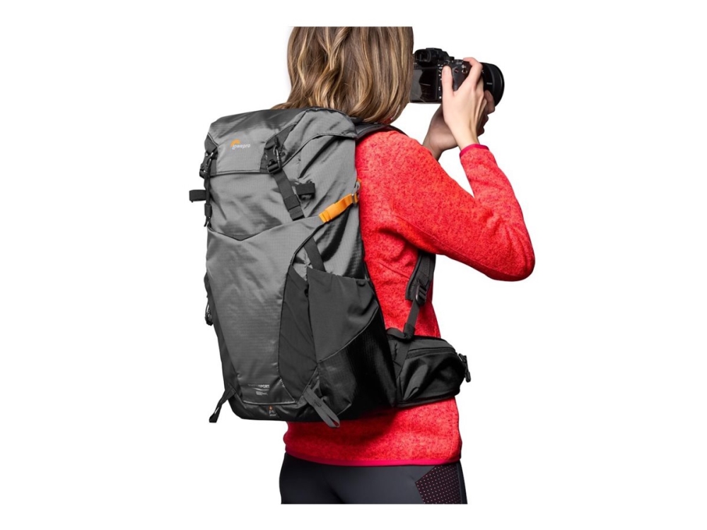 Lowepro Photo Sport BP 24L AW III (GY) - Rygsæk lille/mellem til digitalkamera med objektiver - grov - udendørs - 100 x 300D nylon, polyester - grå