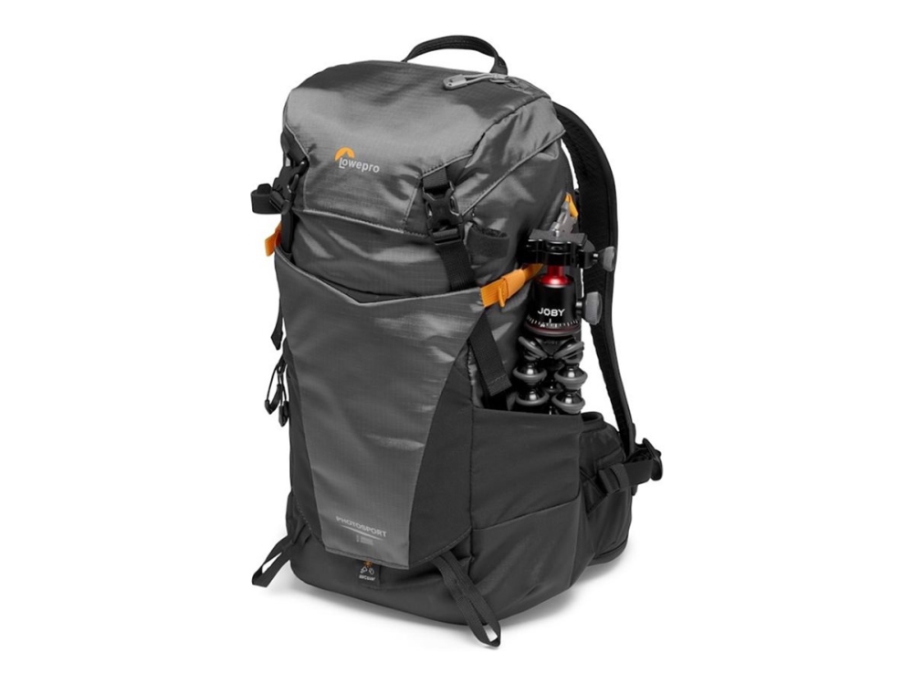Lowepro Photo Sport BP 15L AW III (GY) - Rygsæk lille/mellem til digitalkamera med objektiver - grov - udendørs - 100 x 300D nylon, polyester - grå