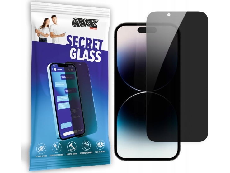 Grizzglass Secretglass Privacy Glass Til Apple Iphone 15 Pro Max