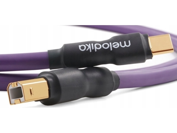 Melodika Usb-Kabel Melodika Mducb35 Lila Usb Typ C-B Kabel Für Dac / Medizinische Geräte / Plotter - 3,5M