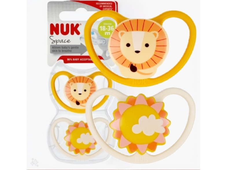 NUK NUK USP DUMMY 2EL 18-36M G/Z SPACE 10739501 6