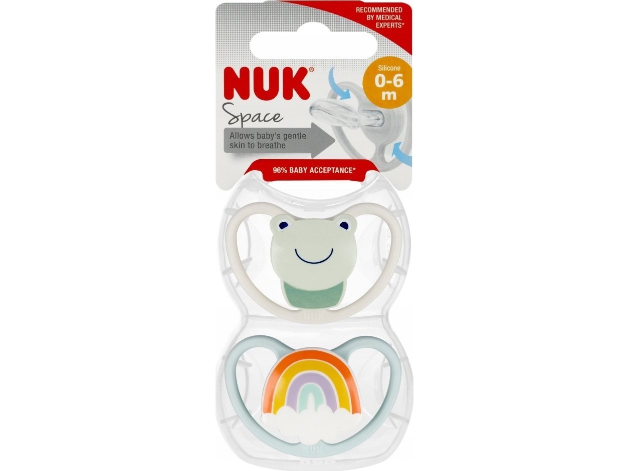 Nuk Nuk Usp Dummy 2El 0-6 Sil Sleep N/B 10730313 A6
