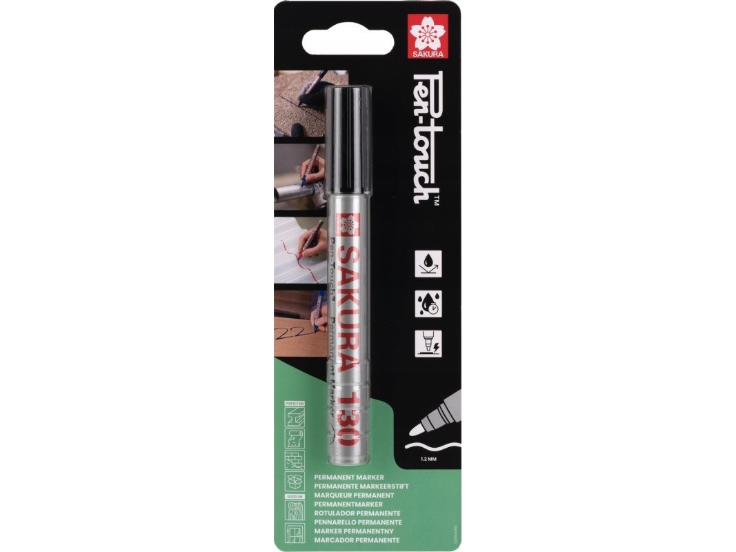 Sakura Marker Pen-Touch 130 Sort, Sakura