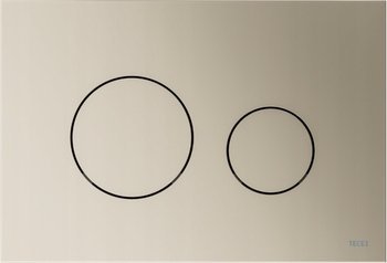 Tece TECEloop skylleknap - toiletskylleknap i plast, metallisk nikkel