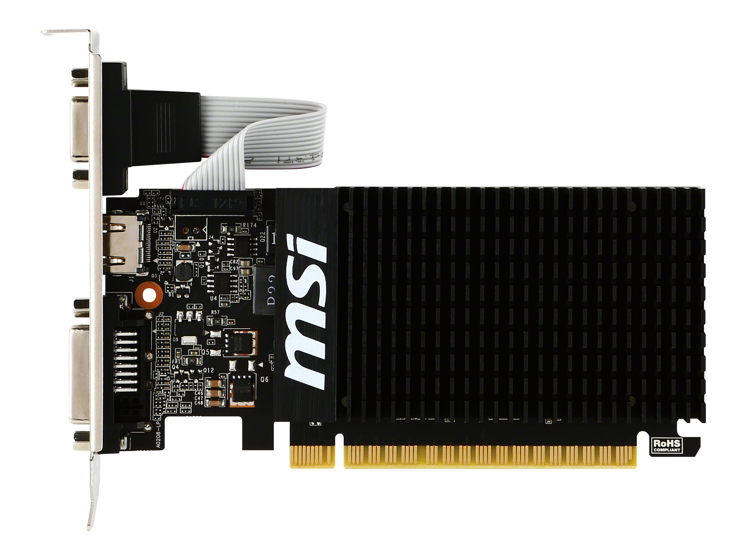 MSI GT 710 2GD3H Grafikkort - Lavprofil HDMI DVI D-Sub