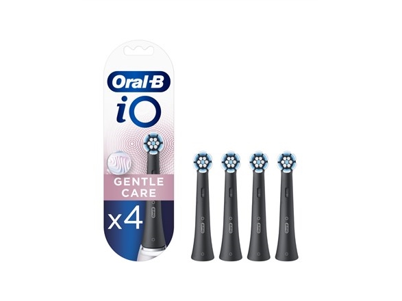 Tannbørste Braun Sb-4 Oral-B Io Mild Care Black Utskiftbare Tannbørstehoder 4 Stk.