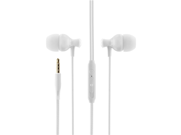 Logilink Bonbon-Hovedtelefoner Med 3,5 Mm Jackstik Og Integreret Mikrofon, Hvid